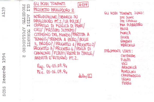 a139 gli acidi tonanti: progetto apollodoro 2 1994 a139 gli acidi tonanti: progetto apollodoro 2 1994
